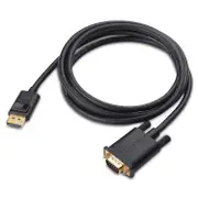 DisplayPort to VGA Cable (DP to VGA Cable) 6 Feet balck