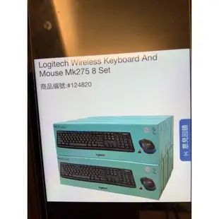 好市多 羅技 無線鍵盤滑鼠組合 Logitech MK275 Costco 好市多 代購