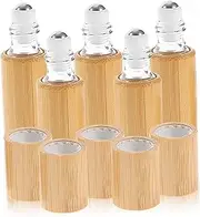 Healeved Roll Perfume Bottles Set Ml Essential Oil Roller Bottles Portable Bamboo Travel