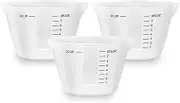 Gartful 250ml Resin Measuring Cups, 3PCS Large Silicone Resin Mixing & Pouring Cups, Reusable Easy Clean for Epoxy, Jewelry Casting Molds, Making Handmade Craft, 8 oz