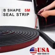 5m BShape Car Seal Strip Weatherstrip Hollow Trim Hood Window Cover Protector US (for: Subaru)