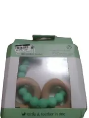 Little Great Windsor Teether Rattler Silicone /NonToxic /Recyclable /No BPA Mint