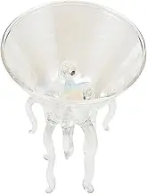 STOBAZA Octopus Martini Glasses Creative Cocktail Glasses Jellyfish Wine Cup Bar Goblet Glass Drinkware for Margarita Whiskey Drinking 120ml