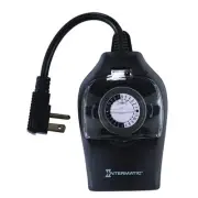 HB35K Outdoor Timer, 2 Outlet, Black