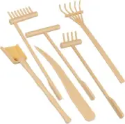 6Pcs Mini Zen Garden Rake Tool Sandbox, Zen Garden Rake Tools Desktop Sand Rock