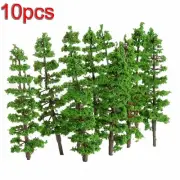 10Pcs 9CM Pine Trees Model Street Train Railway Scenery Layout 1:100-1:150#