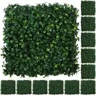 Artificial Leaves Panels, Backyard Grass Privacy Fence, Boxwood, 20” x 20”, 12 P