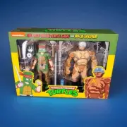 NECA TMNT Teenage Mutant Ninja Turtles Crooked Turtle Gang And Rock Soldier 2pk