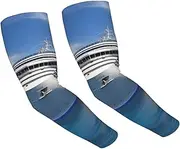 [FHEDVBN] Cruise Ship Arm Sleeves Compression Arm Covers for Men Women Outdoor Sun Sleeves Cooling Sports Sleeve, Black