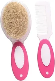 CATIEBYE Baby Hairbrush Set Newborn Hair Comb Brush Head Massager for Scalp Care Soft Comfortable