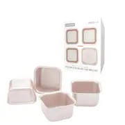 Chefmade Non-Stick Square Cake Mould 7 x 7cm - Set of 4