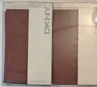 DKNY European Pillow Shams 26" x 26" set of two new in package Plum Tweed