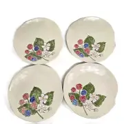 Set of 4 Spectrum Designz Berries Berry Red Green Dinner Plate