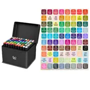 80-Colours Art Markers Pens Dual Tips Markers Set with Base-Style 1