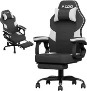 Gaming Chairs for Adults, Gaming Chair with Footrest & Lumbar Support, Ergonomic