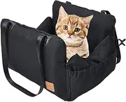 Dog Car Seat,Travel Back Seat Bed Breathable Automobile Nest - Cat Bed with Side Zipper, Portable Puppy Carrier for Small Pets Vacation