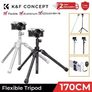 K&F Concept 3in1 Lightweight 170cm Camera Tripod Selfie Stick Stand with Remote