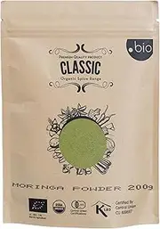 Certified Organic Moringa Leaf Powder | Product Of Sri Lanka | 200g | USDA Certified | Green Superfood | Great For Smoothies, Drinks and Cookies