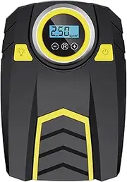 Tire Inflator | Portable Air Pump for Car Tires - 3 Gears Brightness Compact Multi-Function Accessories for Sports Motorcycle Home Balls Family