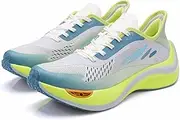 [THE FLOW] Walking Shoes, Trainers, Gym Sports Shoes, Trainers, Running, Tennis Shoes, Leisure, Street Running Shoes, Fashion, Lightweight, Yellow, 39 EU