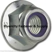 (25) 1/2-13 Nylon Insert Hex Flange Lock nuts / Stop nut / Nyloc 1/2x13