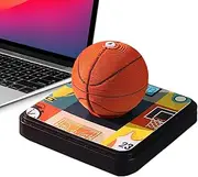 Notepad 2025 Calendar,Ball Sports Note Pad Calendar for Desk - Paper Carving Sculpture Basketball Football Statue for Sports Enthusiast for Library, Bedside