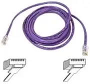 Belkin 5ft Cable Patch CAT5 UTP-4PR RJ45M PUR (A3L791-05-PUR)
