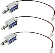 GETAJGHSD Solenoid Electromagnet 12v Push Pull Type 3pcs Linear Actuator Dc 12v Magnetic Solenoid for Uses