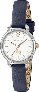[RADLEY] Silver and Rose Gold Highlights 26mm Ink Leather Strap, Blue, strap