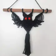 Bat Macrame Wall Hanging, Unique, Witchy, Handmade, Spooky, Halloween, Fall