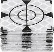 uxcell 30pcs Survey Reflector Sheets 30x30mm Self-adhesive Reflective Tape Survey Target Mark for Total Stations, Silver Tone