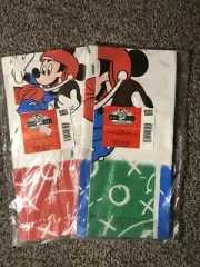 Mickey Mouse Football table cover tablecloth paper 54" by 96" Mickey Goofy Lot