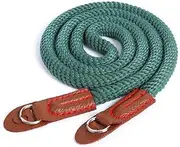 Artistic Simple Cotton Mirrorless Camera Backpack Mirrorless Camera Round Hole Camera Strap Easy to Use Green