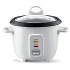 Mini Rice Cooker 2 Cups Uncooked Steam Tray Portable Small Food Steamer Removab