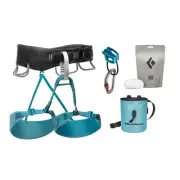 BLACK DIAMOND Womens Momentum Rock Climbing Harness - Complete ATC-XP Package