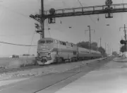 Amtrak 111 train Ronks Pennsylvania Train Railroad Old Photo