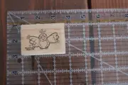 WHIPPER SNAPPER Flying Bird Wings Wood Rubber Stamp