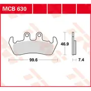 TRW Lucas Brake lining MCB630