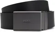 [BOSS] Mens Gemmy-Soft Gb35 Italian-leather belt with a reversible construction