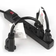 UL Listed 6 Outlet Plugs USB Surge Protector Power Strip + Power Extension Cord
