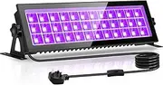 Lightasea 100W Black Light, 385-400nm Waterproof IP66 LED UV Light for Fluorescent Parties, Disco, Halloween, Bars, Christmas, Aquariums