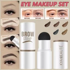 Eyebrow Shaping Kit Waterproof One Step Perfect Set Stamp Stencils Brow Shadow