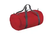 BagBase Packaway Barrel Bag / Duffle Water Resistant Travel Bag (32 Litres) (Classic red) (One Size)