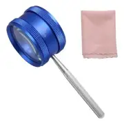 35x Magnifying Glass Shatterproof 55mm Lightweight Reading Magnifier Lens for