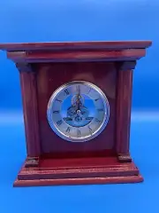 EXOTIC PURPLE HEART MANTLE CLOCK: BY WORLDWIDE KNOWN ARTIST