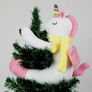 Tree Topper Christmas Decorations,Unique Xmas Plush Stuffed Animal Room Unicorn