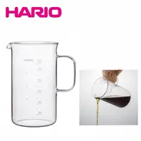 在飛比找momo購物網優惠-【HARIO】經典玻璃燒杯 咖啡壺 量杯600ml(BV-6