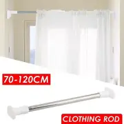 Extendable Telescopic Curtain Rod For Wardrobe Closet Clothes Towel Hanging Rail