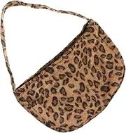 [WRITWAA] Leopard Underarm Bag Hand Puffer Bag Sling Bags for Women Tote Bags Women Messenger Bag Clear Shoulder Bag Bum Cheetah Shoulder Purse Purses Fanny Belt Bag Woman Khaki Plush