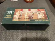 Joy candlestick Holders Christmas Holiday Angel New